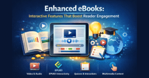 Enhanced eBook with interactive features like video, audio, and quizzes.